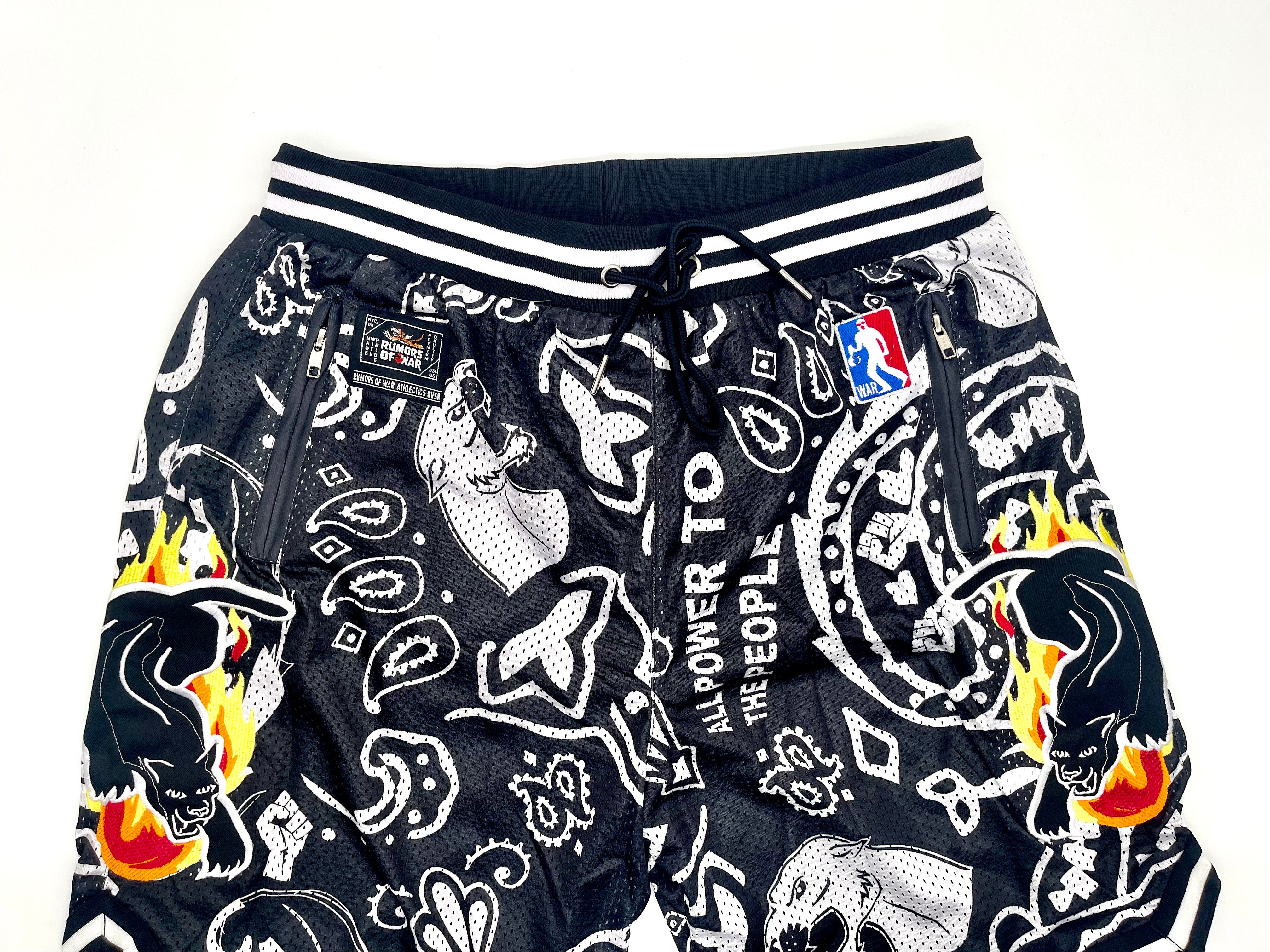 Black store Panther basket ball short